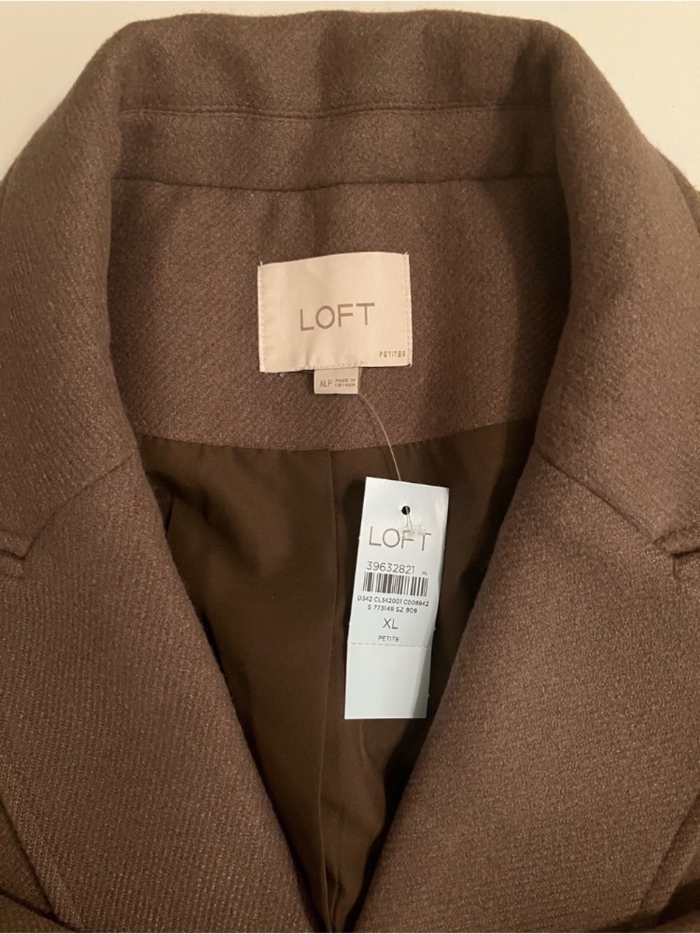 LOFT Women’s Double-Breasted Twill Trench Coat Patch Pockets X-Large Preppy - Picture 5 of 8